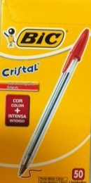 Caneta Bic Cristal Vermelha