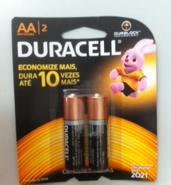  Pilha Duracell Alcalina AA Pequena