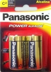 Pilha Panasonic C Média Alcalina